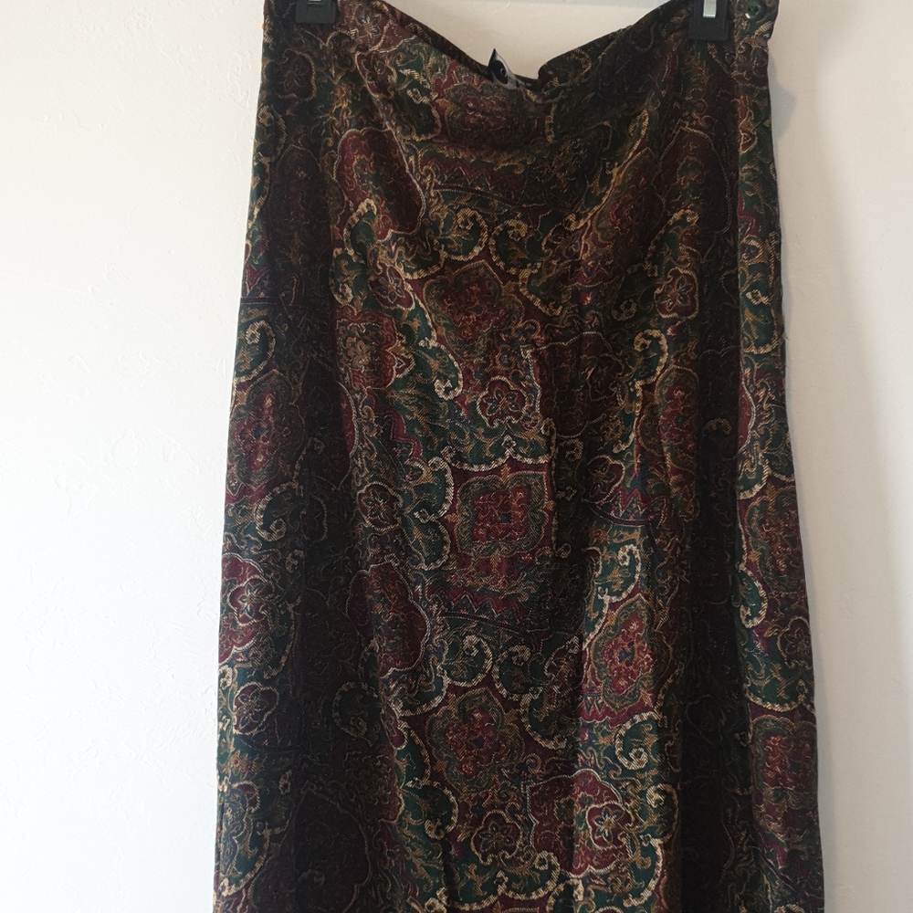 Vintage paisley maxi skirt
